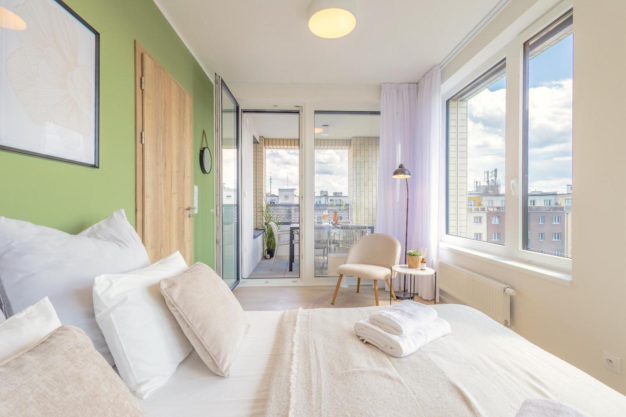 Bright 2Br - 8Th Floor, Balcony, Free Parking - By Gravity Prague Daire Dış mekan fotoğraf