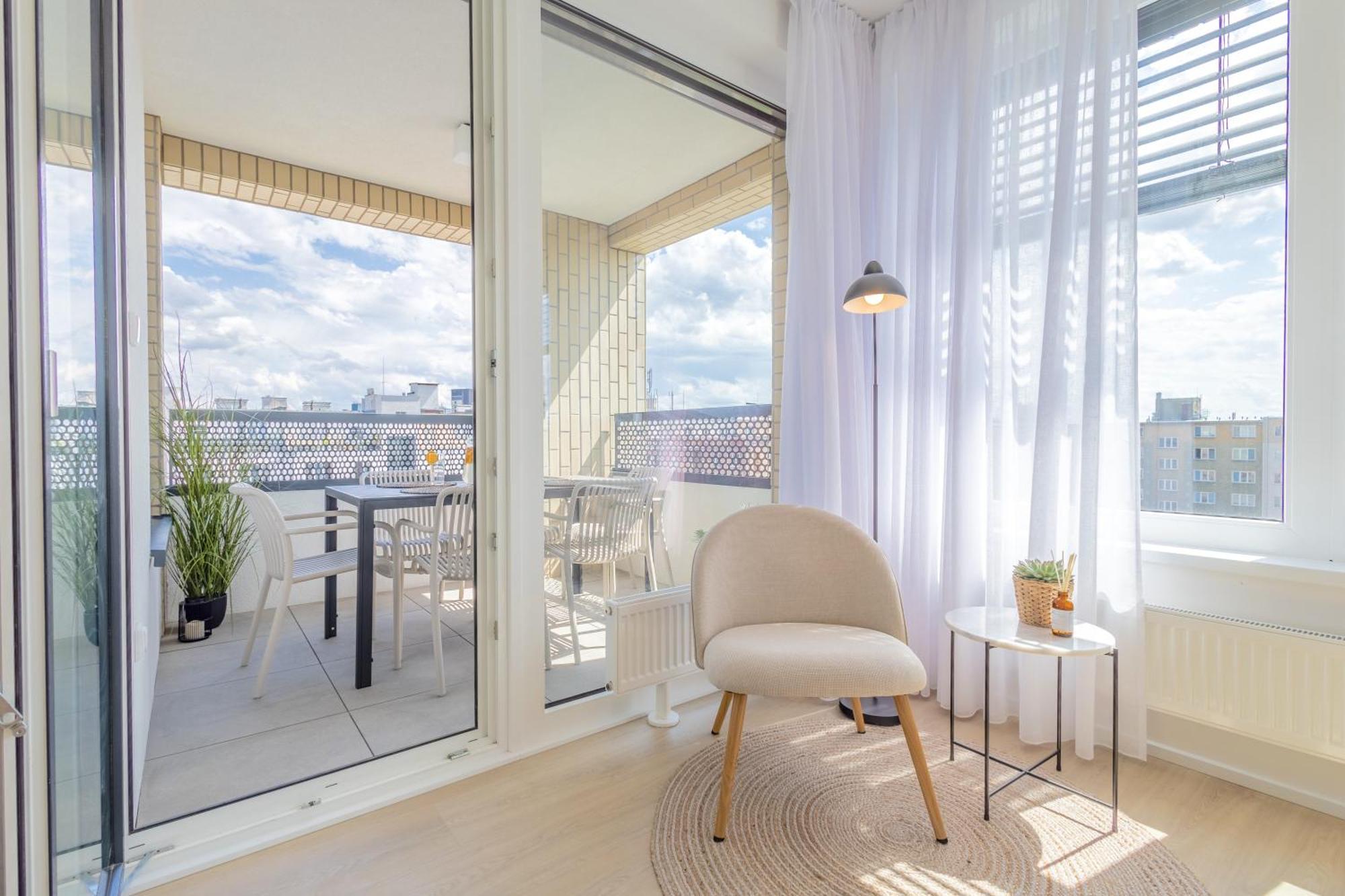Bright 2Br - 8Th Floor, Balcony, Free Parking - By Gravity Prague Daire Dış mekan fotoğraf